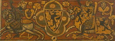 Ceiling Panel with a Fight Between a Christian Knight and a Muslim by Unbekannt Unbekannt